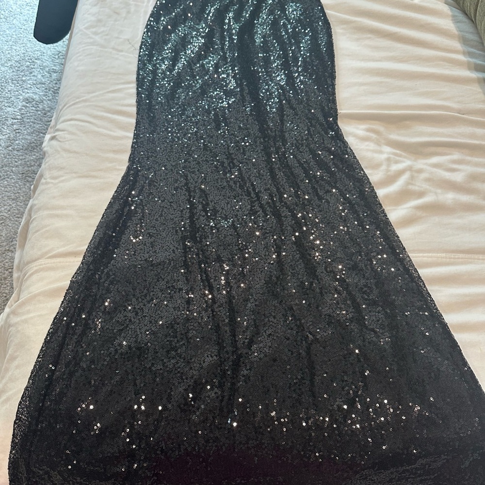 Amazon Black Sequin A-Line Skirt